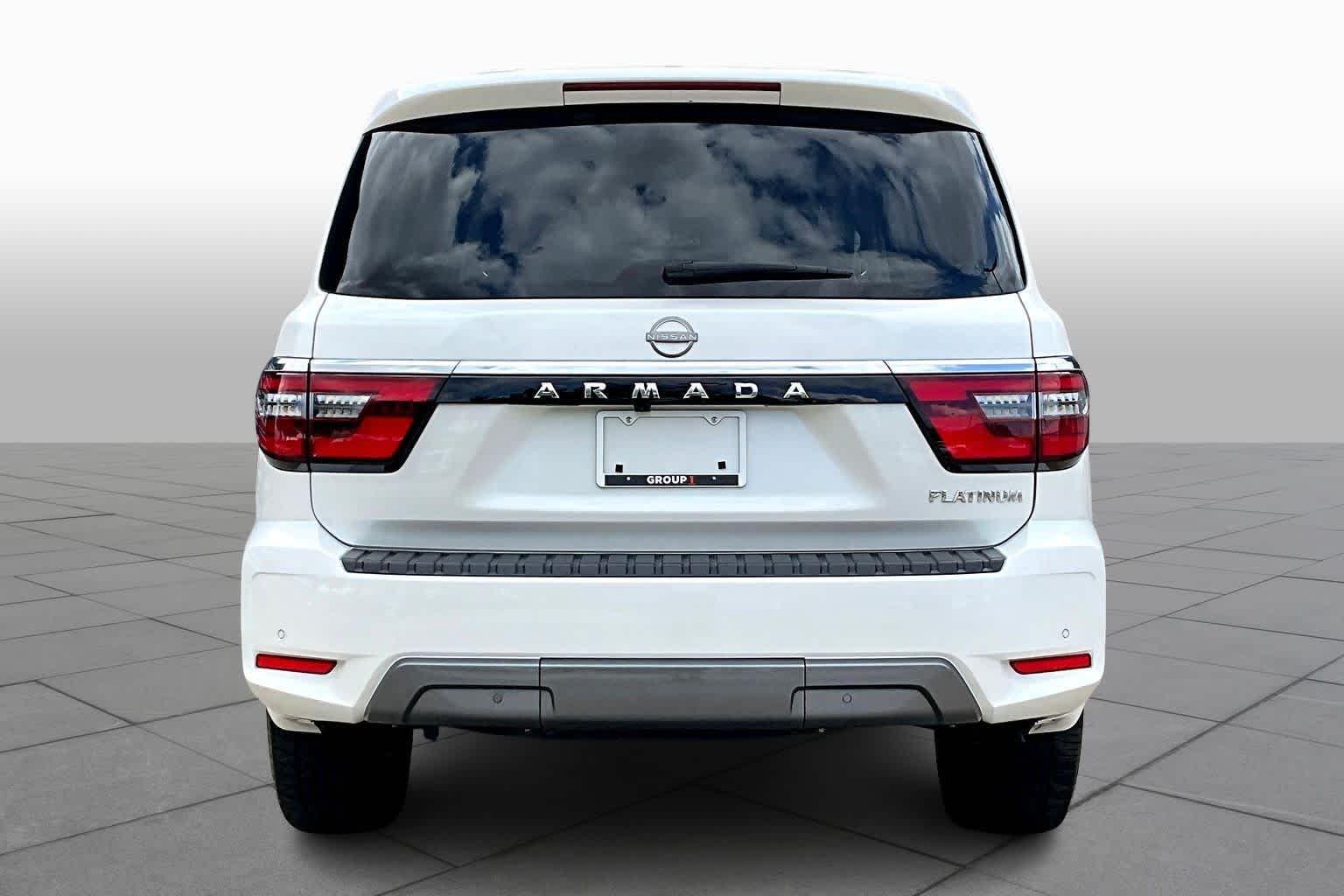 2024 Nissan Armada Platinum Aspen White Tricoat at AutoNation Toyota Gulf Fwy