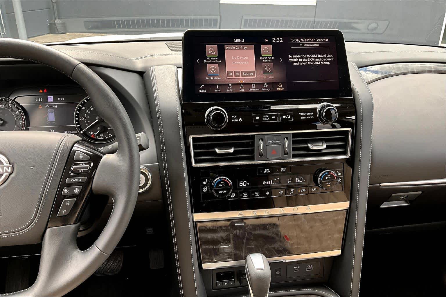 2024 Nissan Armada Platinum Aspen White Tricoat at AutoNation Toyota Gulf Fwy