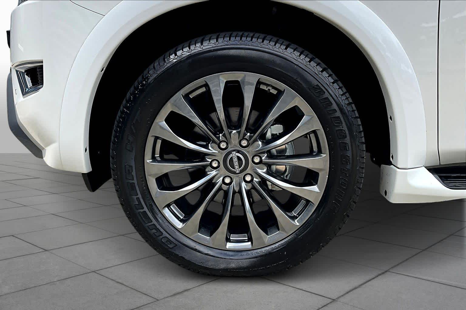 2024 Nissan Armada Platinum Aspen White Tricoat at AutoNation Toyota Gulf Fwy