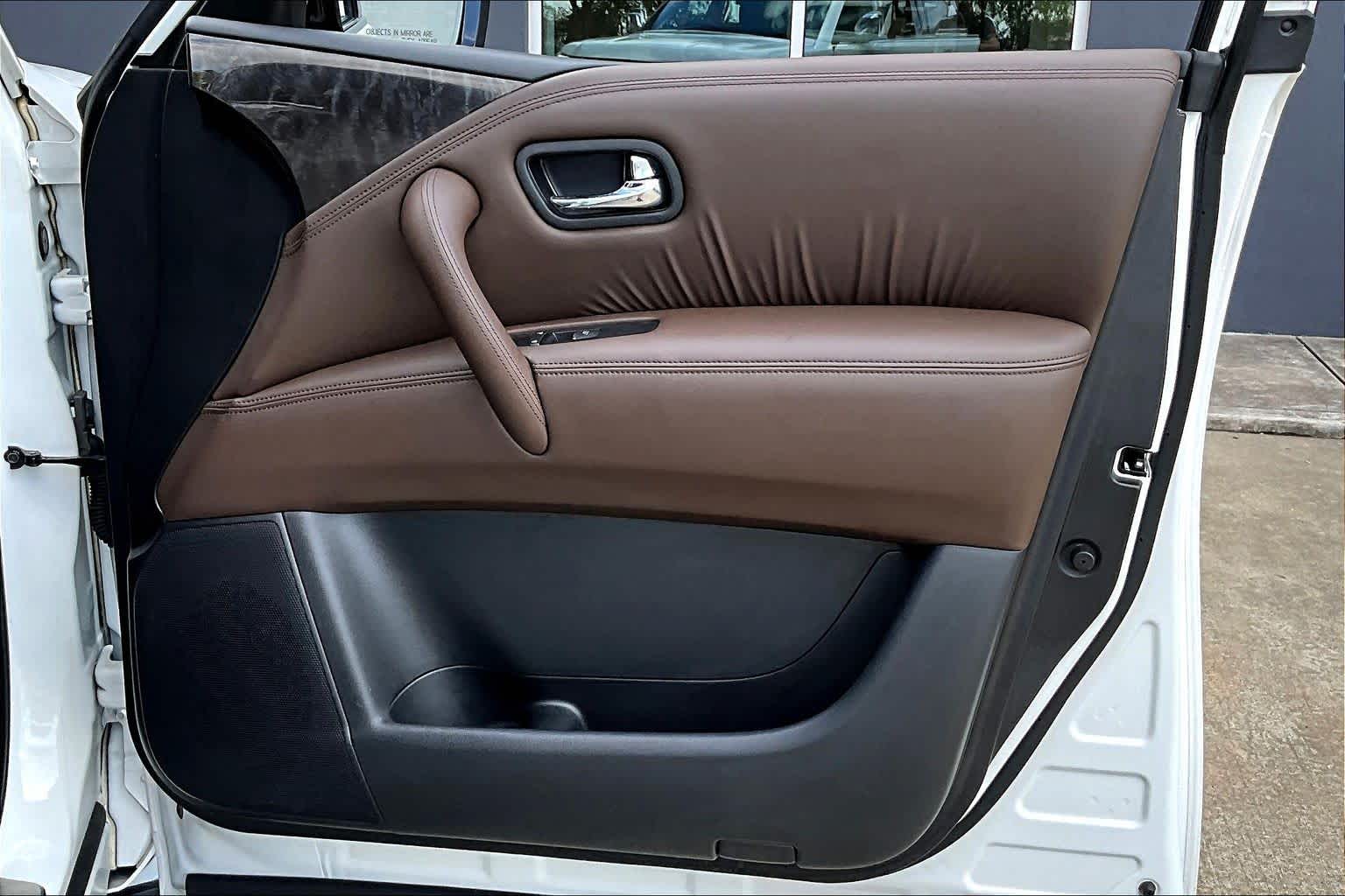 2024 Nissan Armada Platinum Aspen White Tricoat at AutoNation Toyota Gulf Fwy