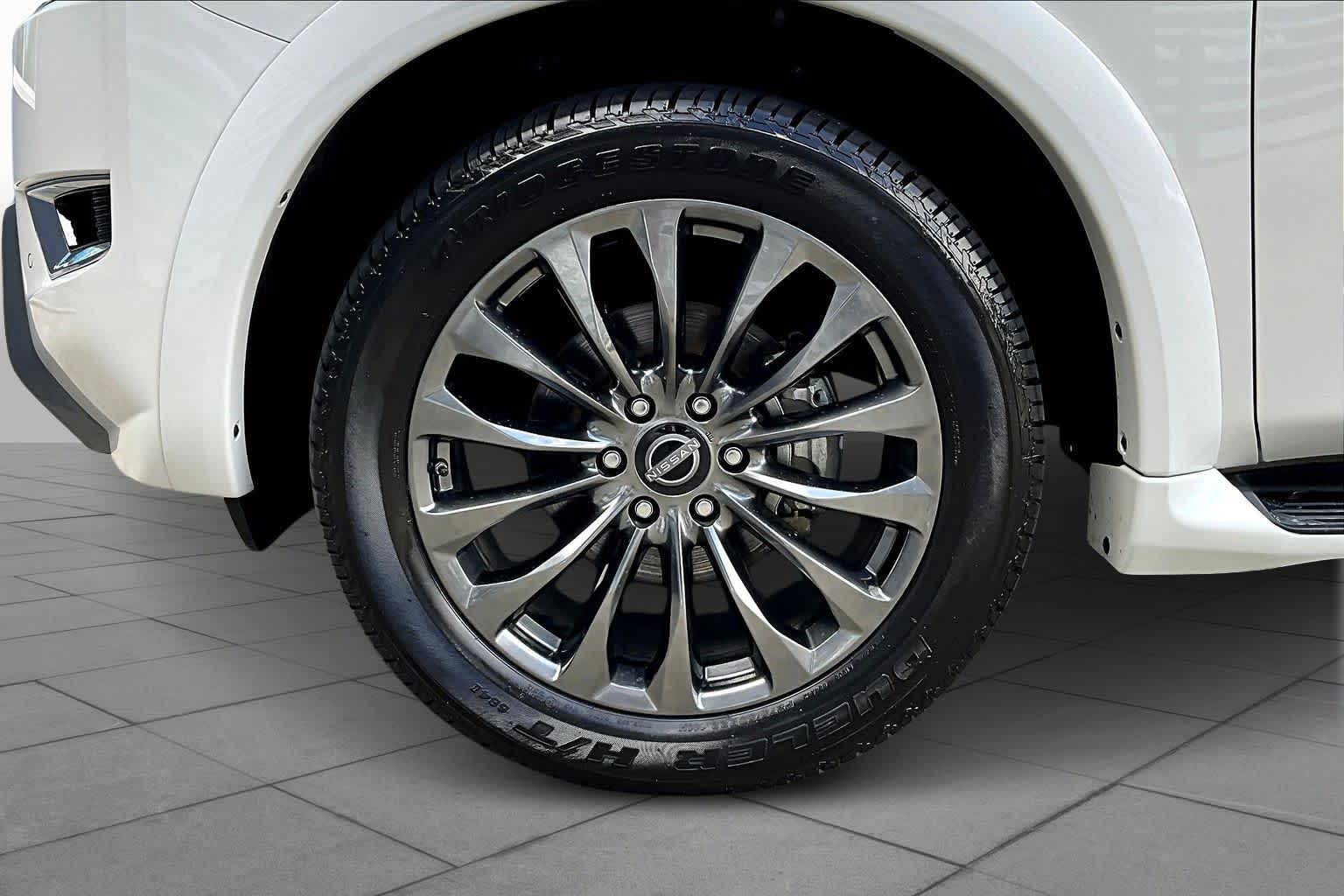 2024 Nissan Armada Platinum Aspen White Tricoat at AutoNation Toyota Gulf Fwy