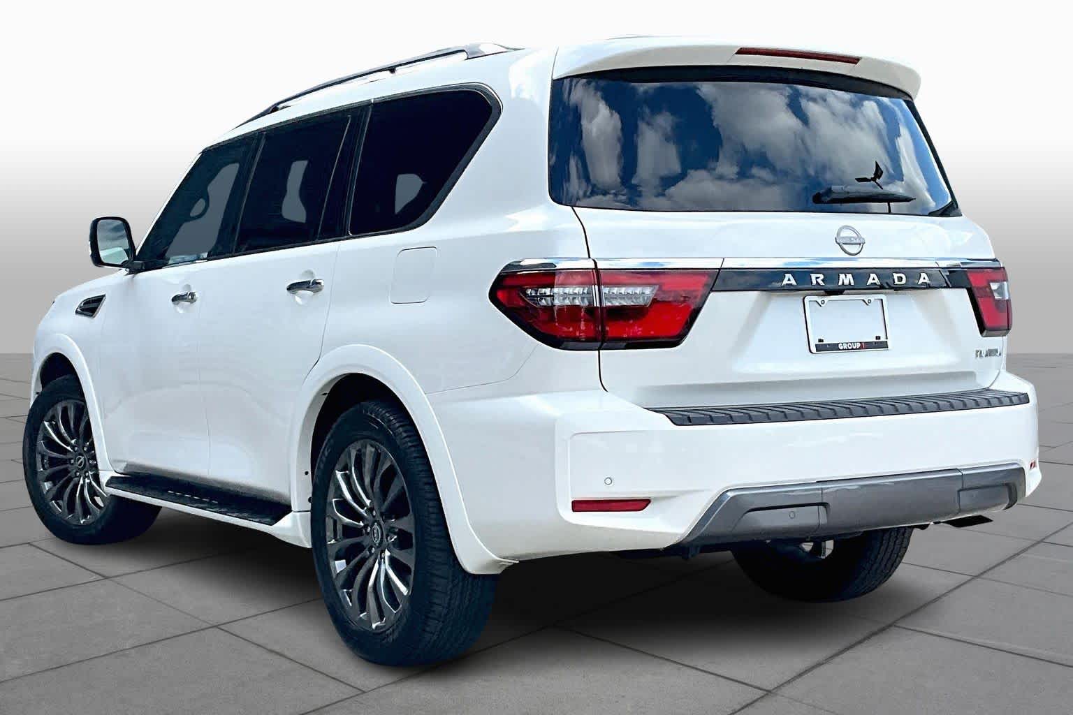 2024 Nissan Armada Platinum Aspen White Tricoat at AutoNation Toyota Gulf Fwy