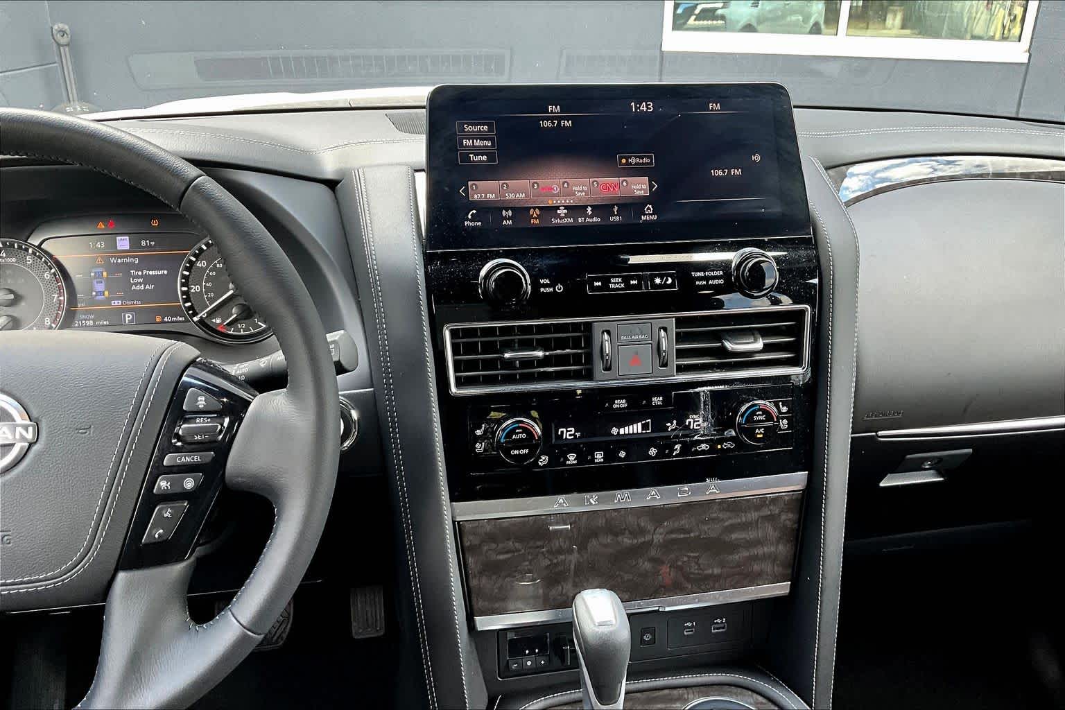 2024 Nissan Armada Platinum Aspen White Tricoat at AutoNation Toyota Gulf Fwy