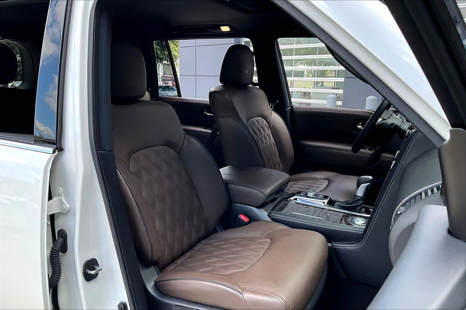 2024 Nissan Armada Platinum Aspen White Tricoat at AutoNation Toyota Gulf Fwy