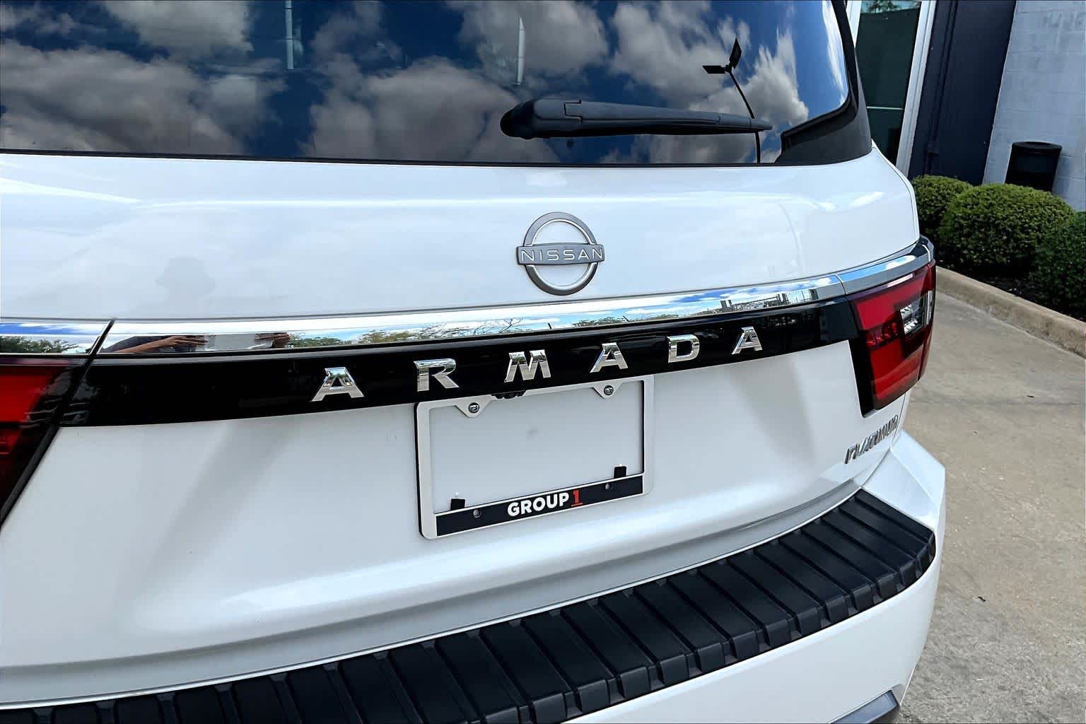 2024 Nissan Armada Platinum Aspen White Tricoat at AutoNation Toyota Gulf Fwy
