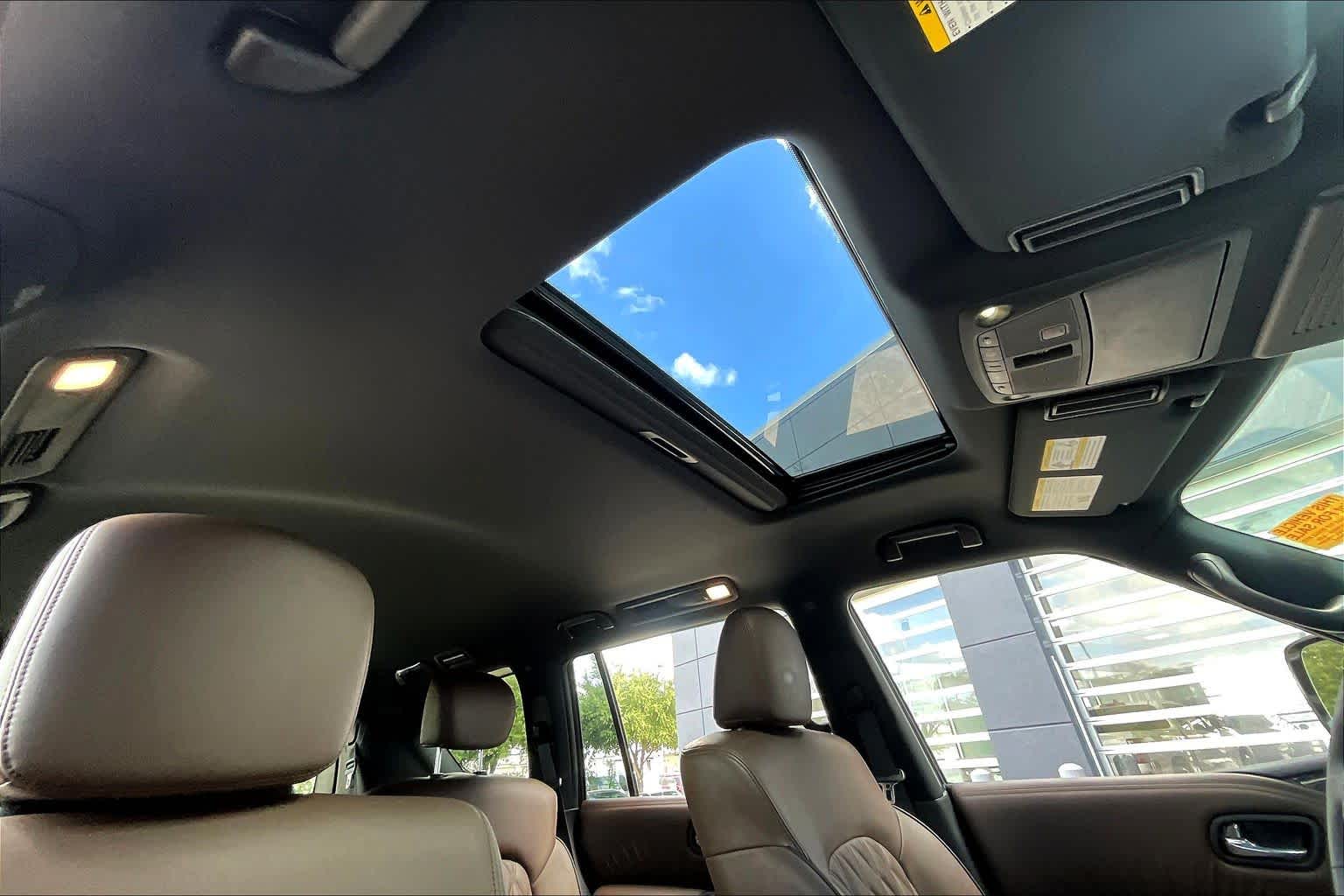 2024 Nissan Armada Platinum Aspen White Tricoat at AutoNation Toyota Gulf Fwy