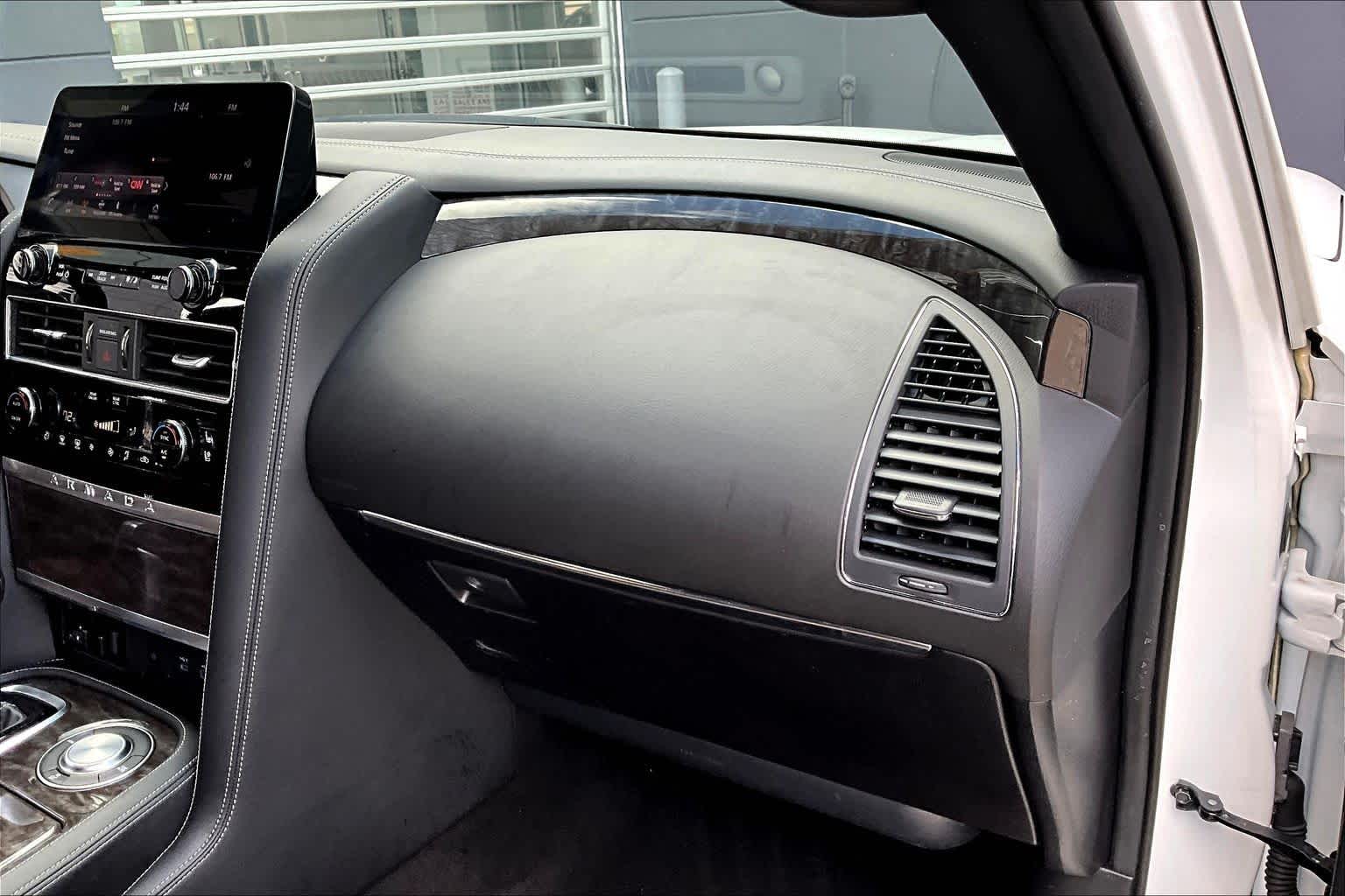 2024 Nissan Armada Platinum Aspen White Tricoat at AutoNation Toyota Gulf Fwy