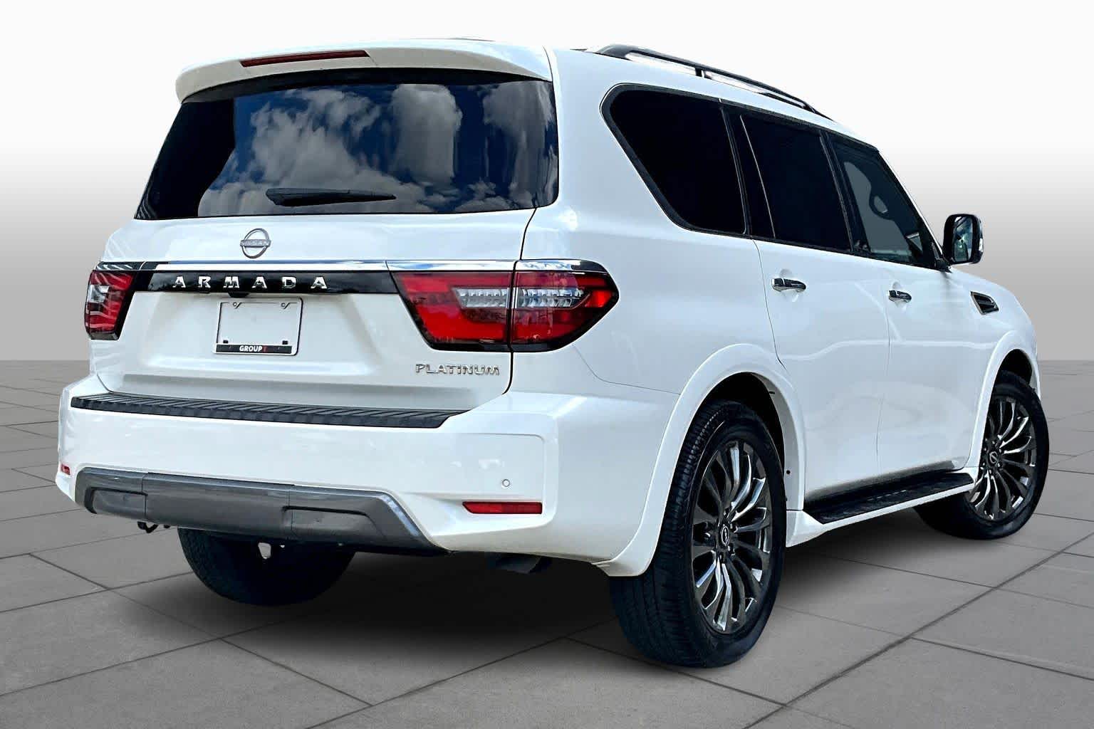 2024 Nissan Armada Platinum Aspen White Tricoat at AutoNation Toyota Gulf Fwy
