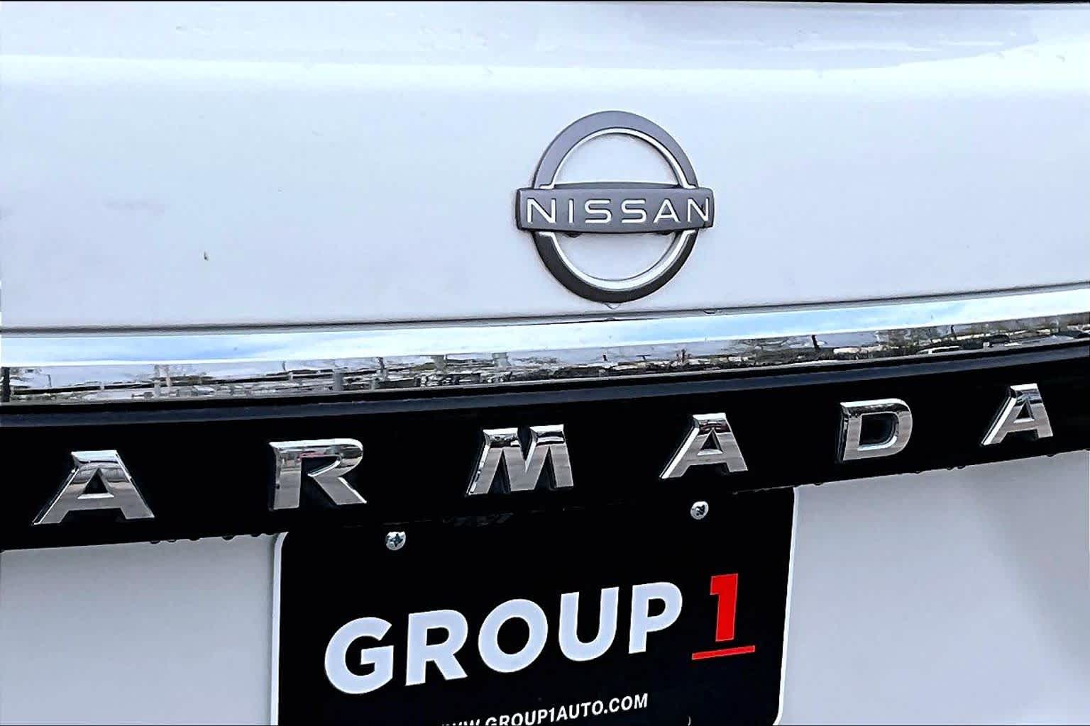 2022 Nissan Armada Platinum Aspen White TriCoat Pearl at AutoNation Toyota Gulf Fwy