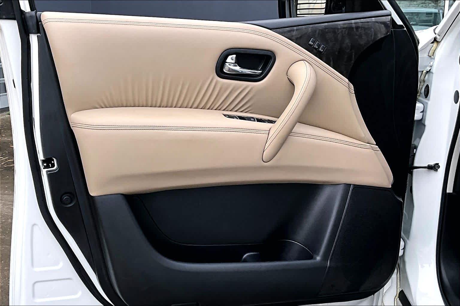 2022 Nissan Armada Platinum Aspen White TriCoat Pearl at AutoNation Toyota Gulf Fwy