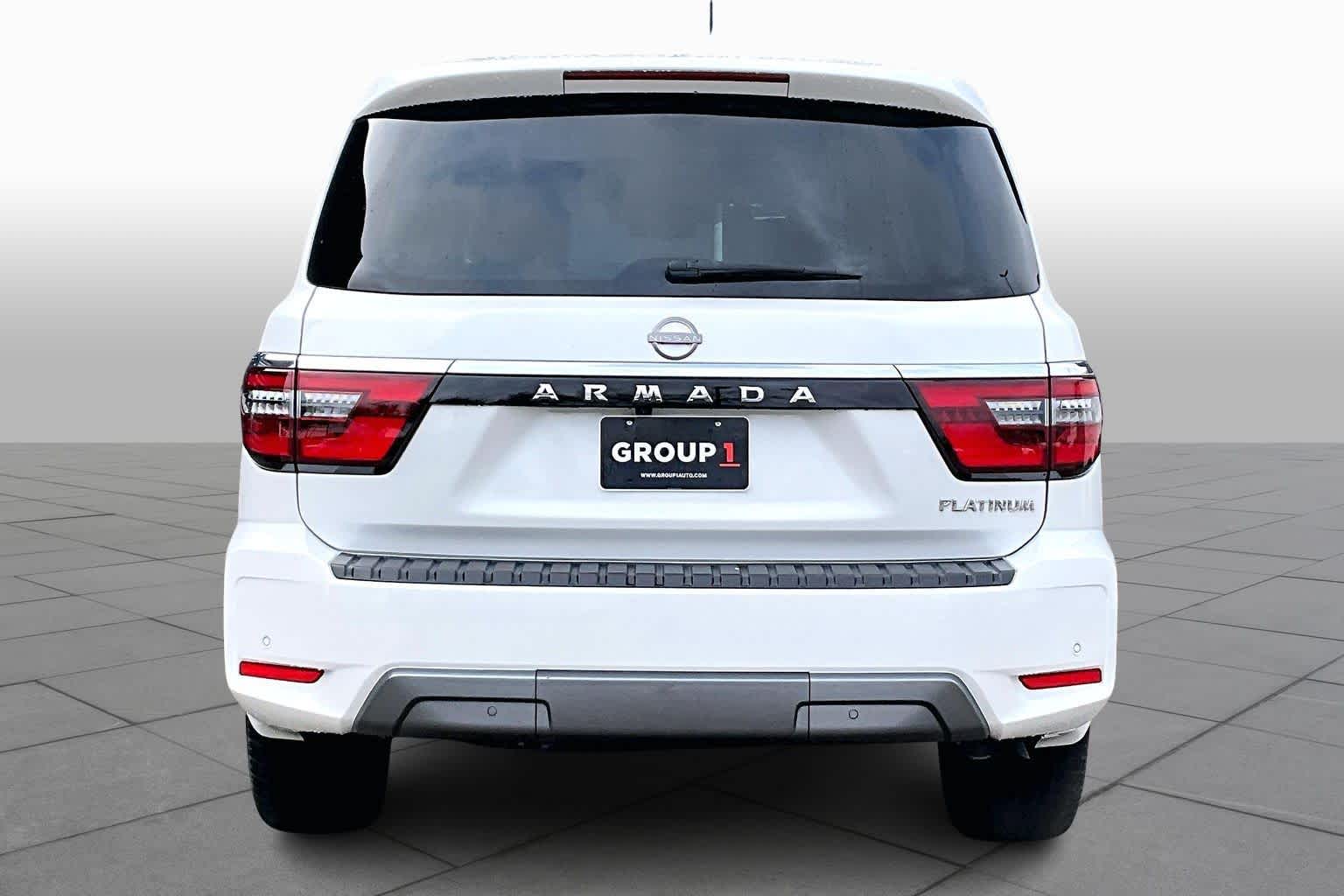 2022 Nissan Armada Platinum Aspen White TriCoat Pearl at AutoNation Toyota Gulf Fwy
