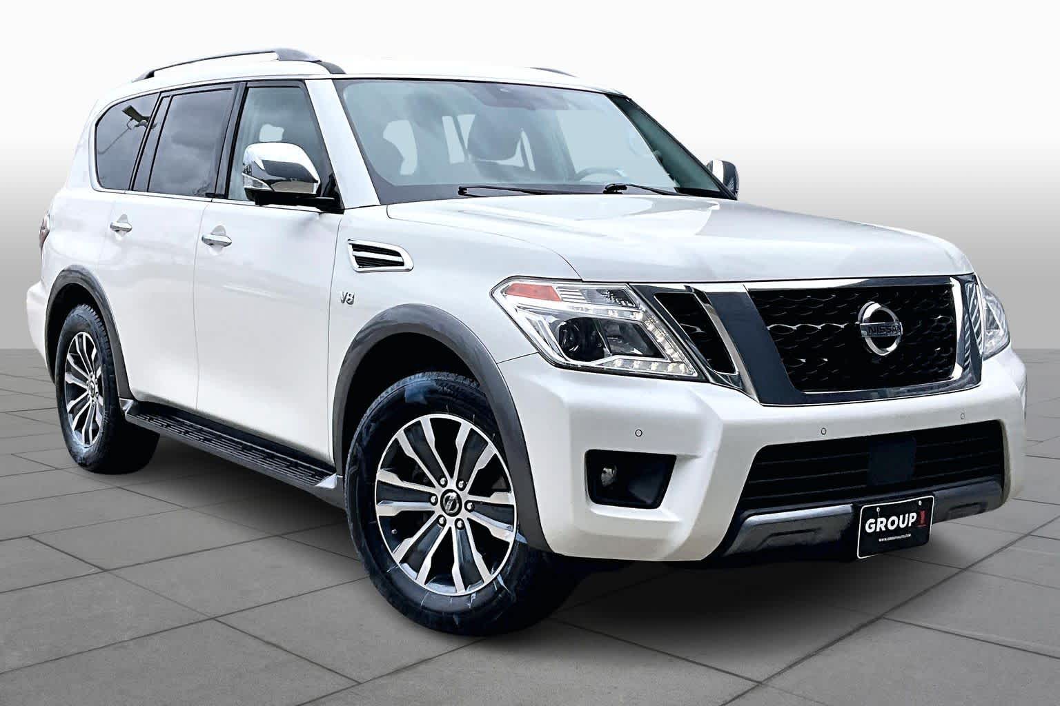 2019 Nissan Armada SL Pearl White Tricoat at Honda of Clear Lake