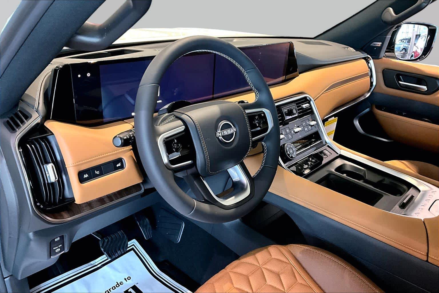 2026 Nissan Armada Platinum Reserve Everest White Pearl Tricoat/Super Black at Robbins Nissan