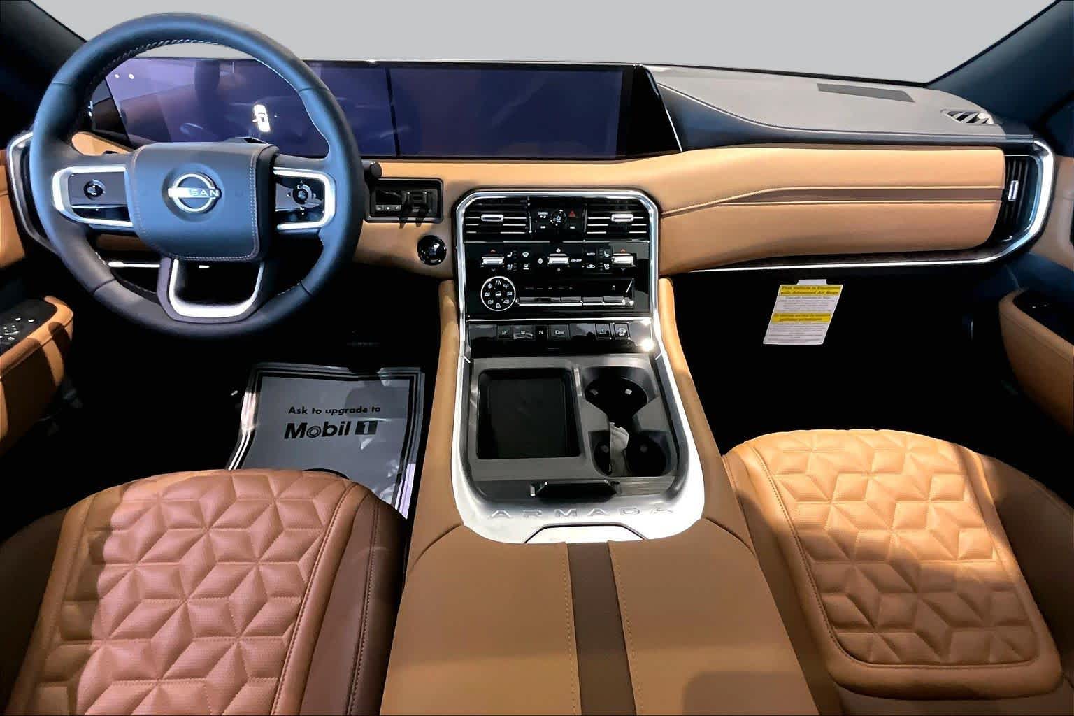 2026 Nissan Armada Platinum Reserve Everest White Pearl Tricoat/Super Black at Robbins Nissan