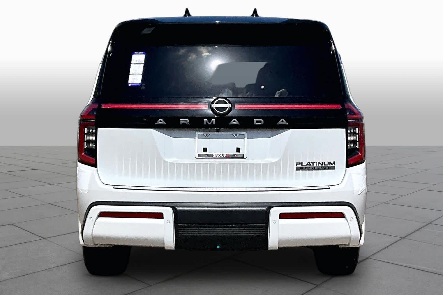 2026 Nissan Armada Platinum Reserve Everest White Pearl Tricoat/Super Black at Sterling McCall Nissan