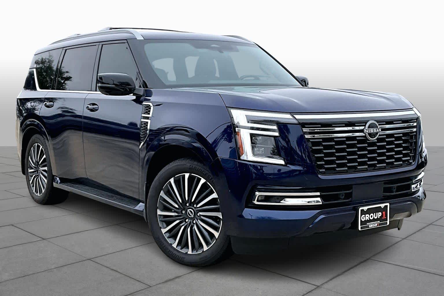 2025 Nissan Armada Platinum Reserve Deep Ocean Blue Pearl at Sterling McCall Nissan