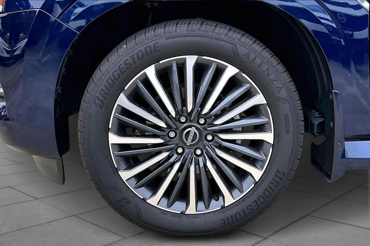 2025 Nissan Armada Platinum Reserve Deep Ocean Blue Pearl at Sterling McCall Nissan