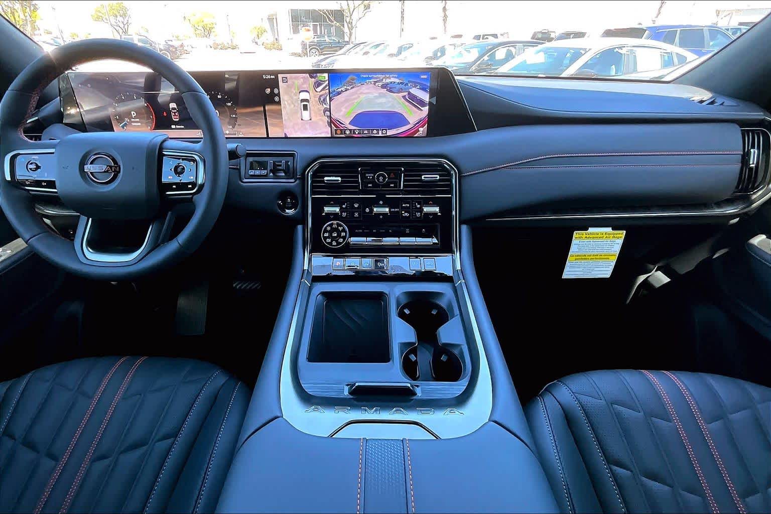 2026 Nissan Armada PRO-4X Alpine Metallic/Super Black at Sterling McCall Nissan