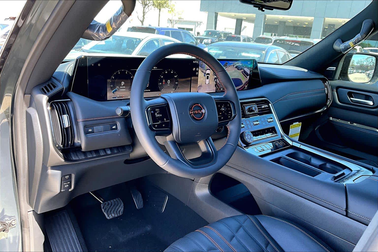2026 Nissan Armada PRO-4X Alpine Metallic/Super Black at Sterling McCall Nissan