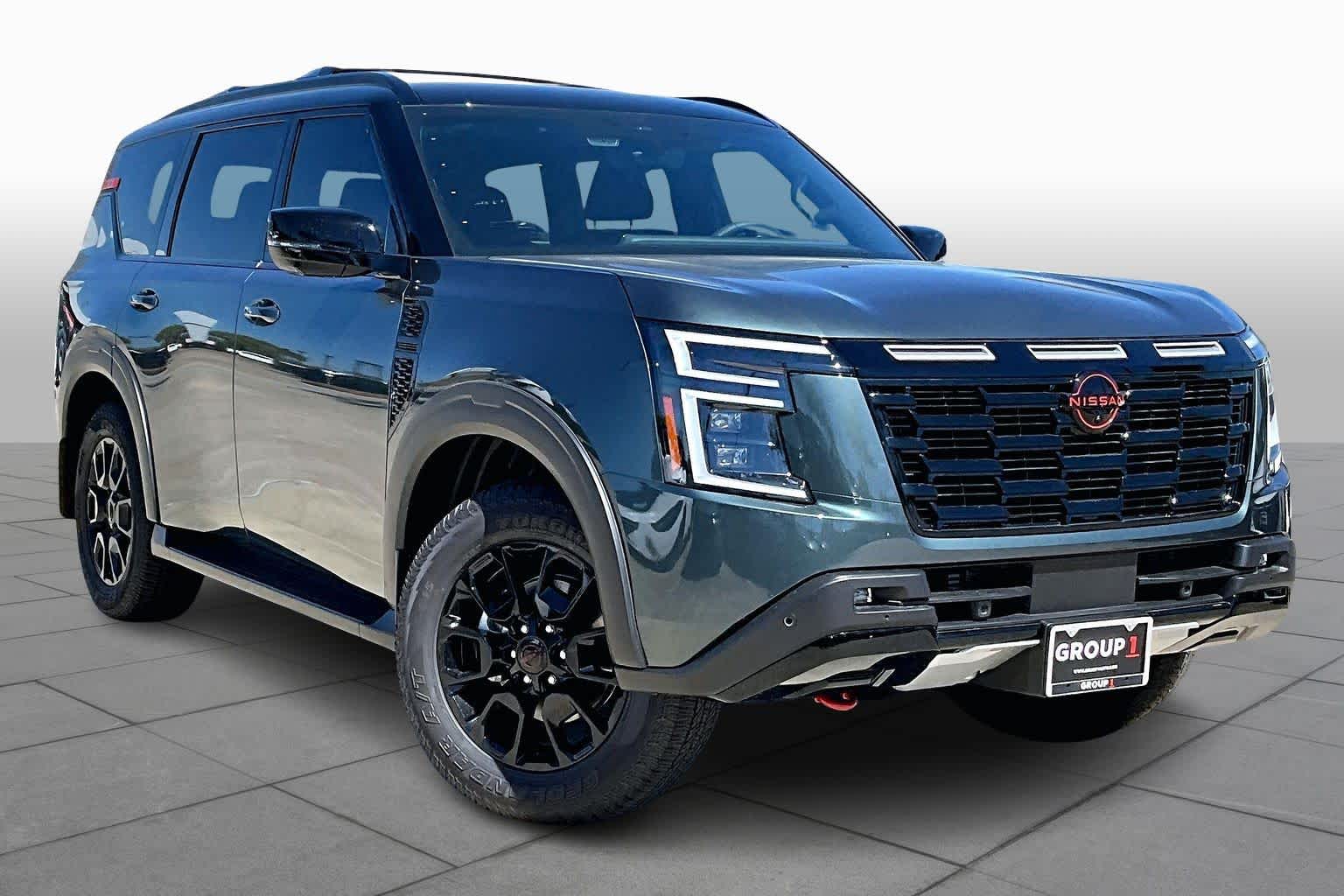 2026 Nissan Armada PRO-4X Alpine Metallic/Super Black at Sterling McCall Nissan