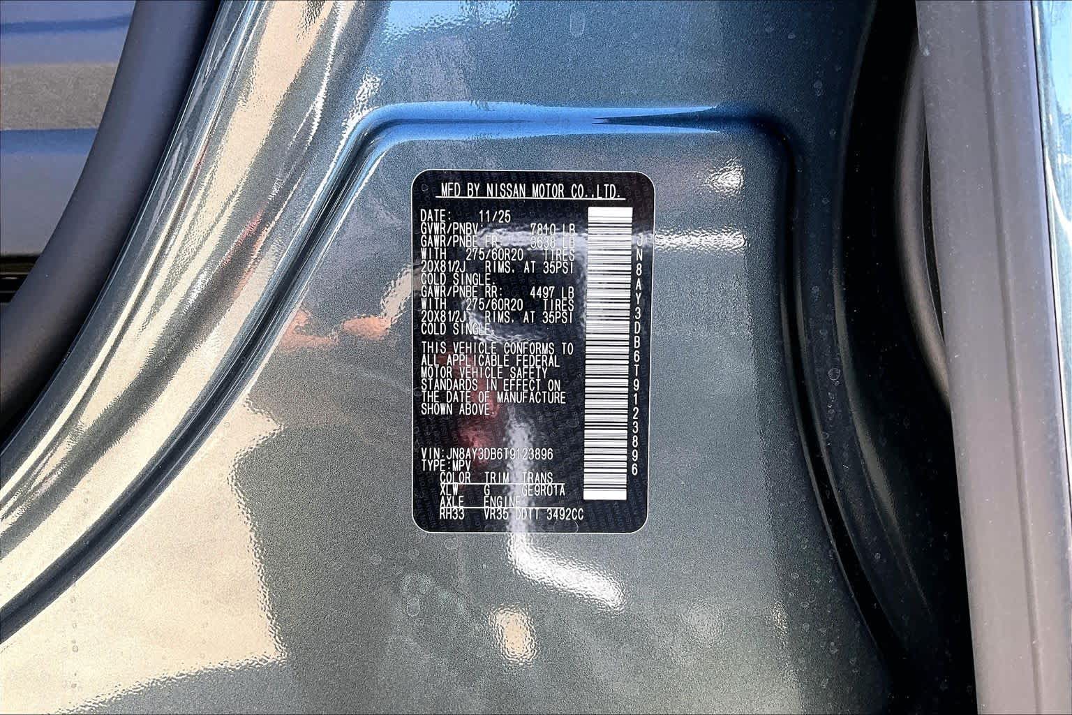2026 Nissan Armada PRO-4X Alpine Metallic/Super Black at Sterling McCall Nissan