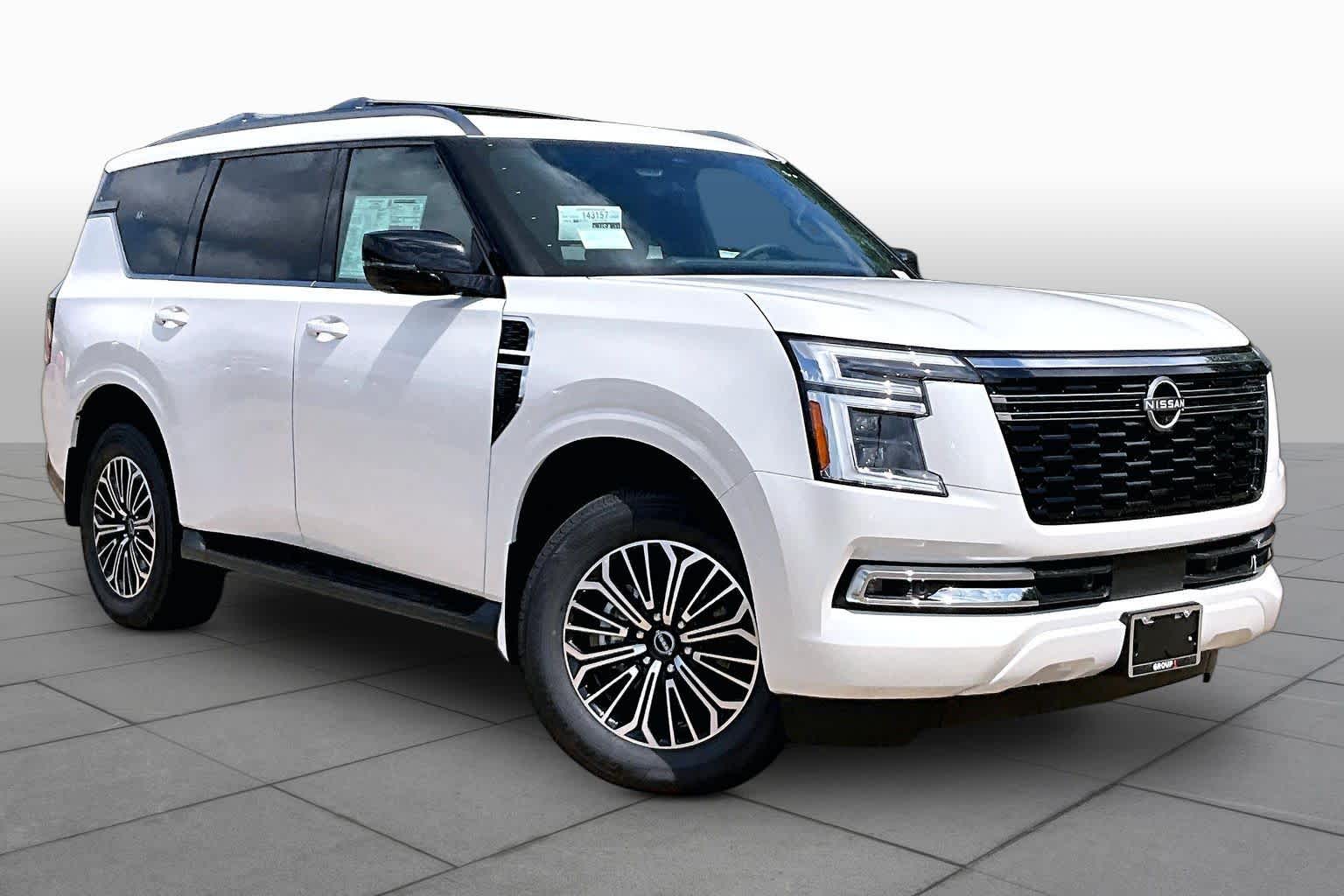 2026 Nissan Armada Platinum Aspen White Tricoat at Sterling McCall Nissan