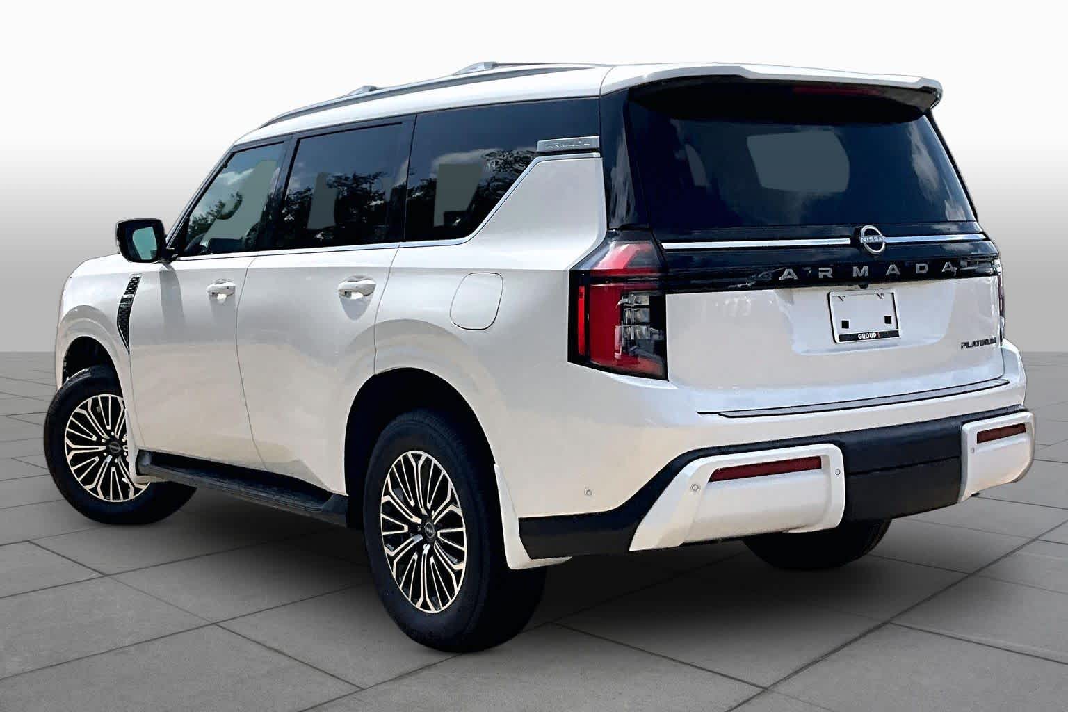 2026 Nissan Armada Platinum Aspen White Tricoat at Sterling McCall Nissan