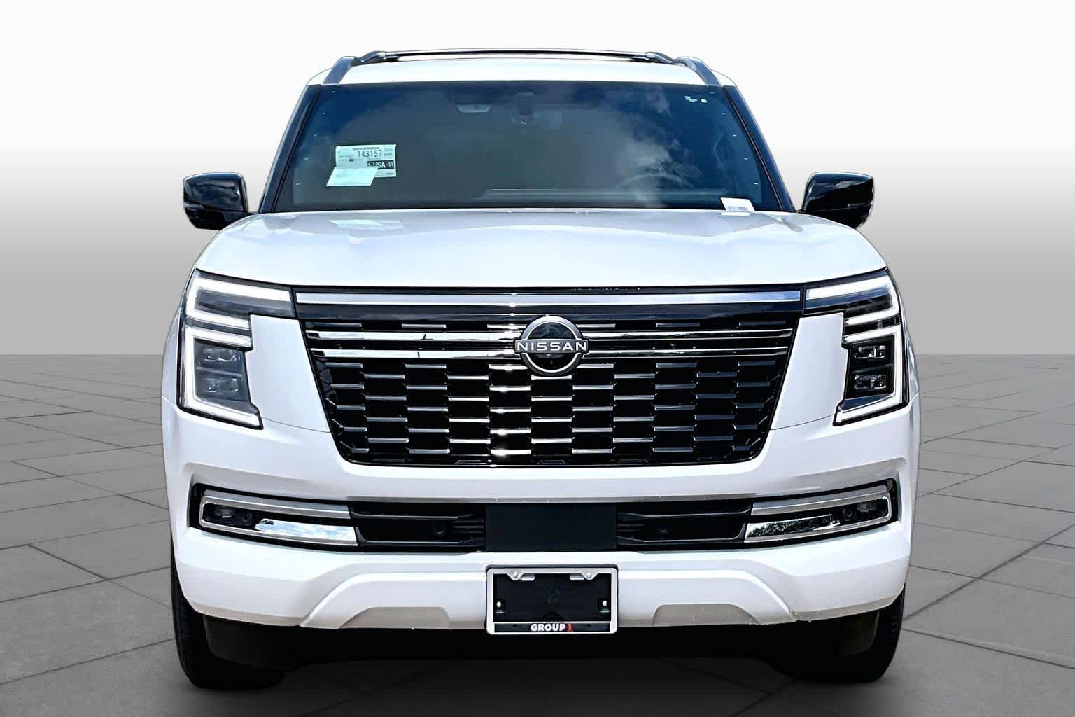 2026 Nissan Armada Platinum Aspen White Tricoat at Sterling McCall Nissan
