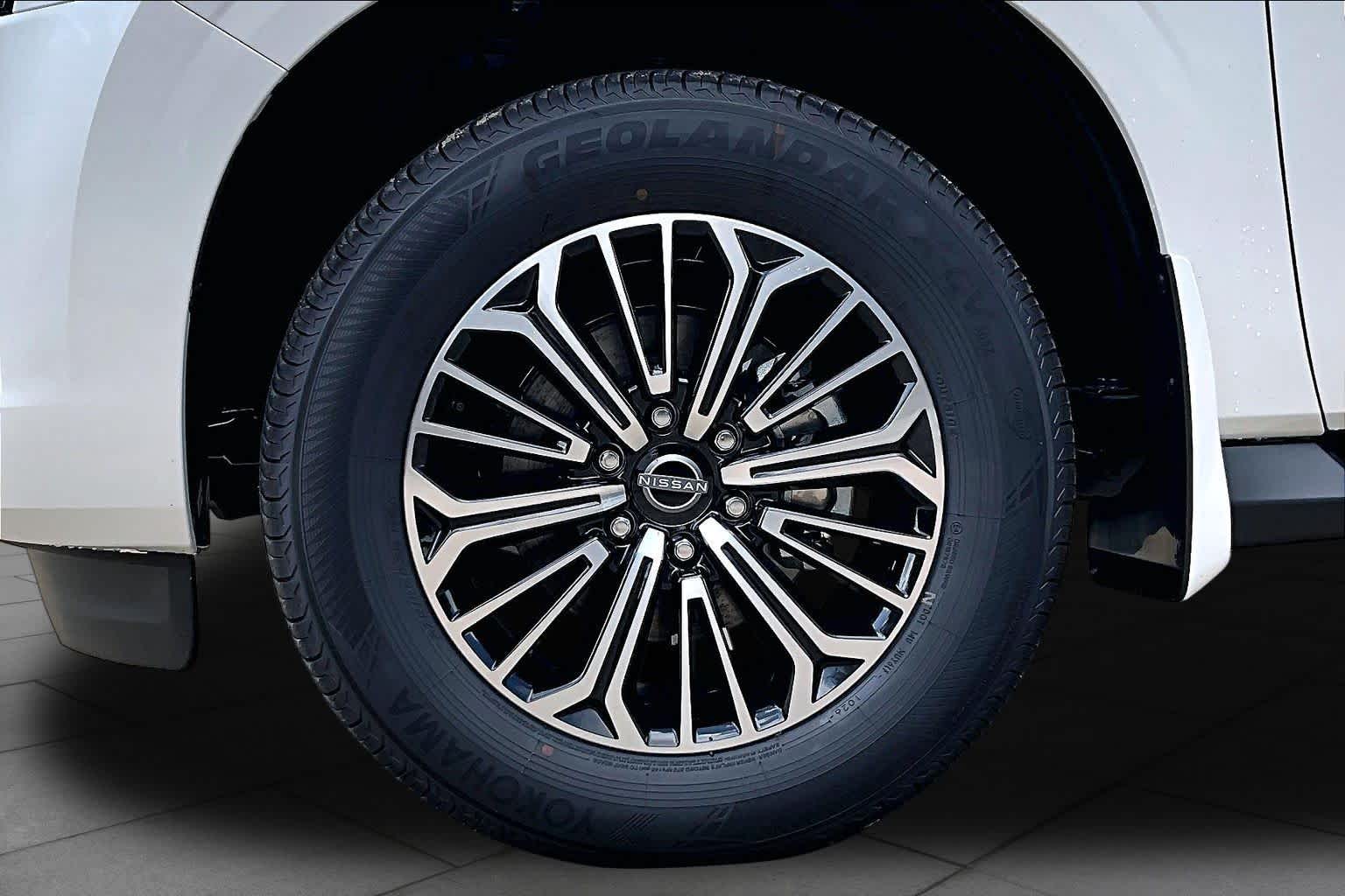 2026 Nissan Armada Platinum Aspen White Tricoat at Sterling McCall Nissan