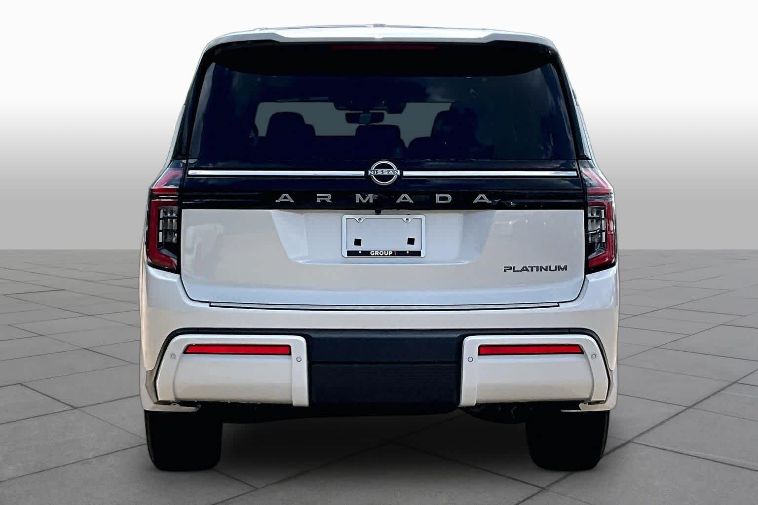 2026 Nissan Armada Platinum Aspen White Tricoat at Sterling McCall Nissan