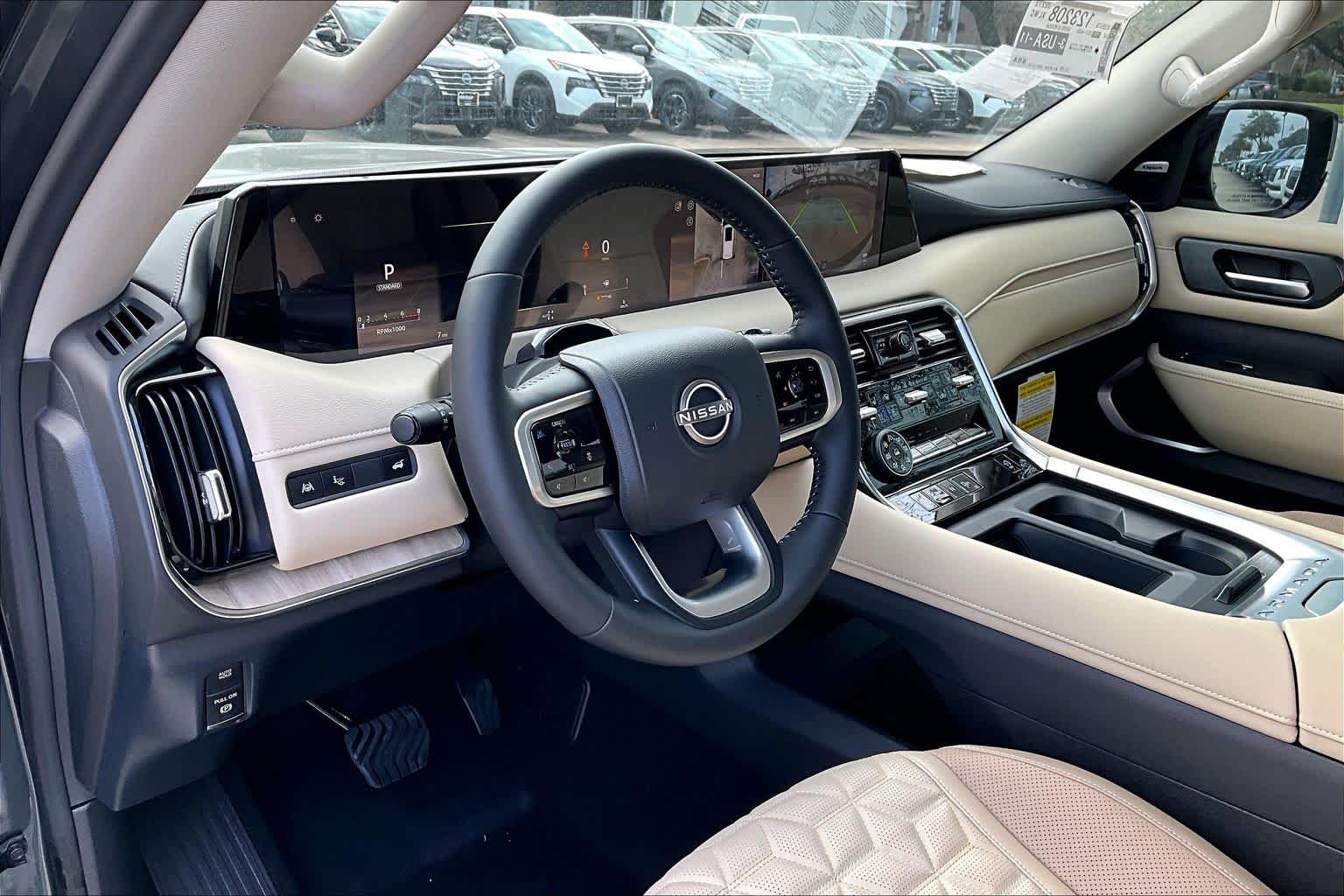 2026 Nissan Armada Platinum Alpine Metallic/Super Black at Sterling McCall Nissan
