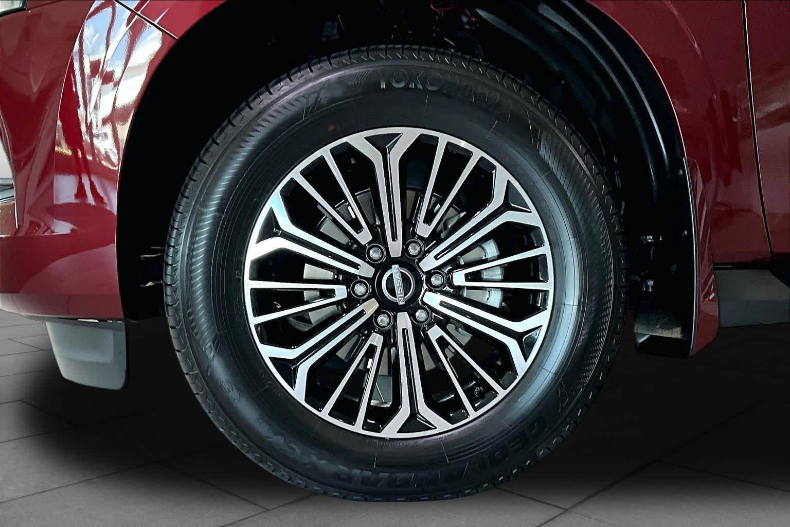 2026 Nissan Armada Platinum Coulis Red Pearl/Super Black at Sterling McCall Nissan