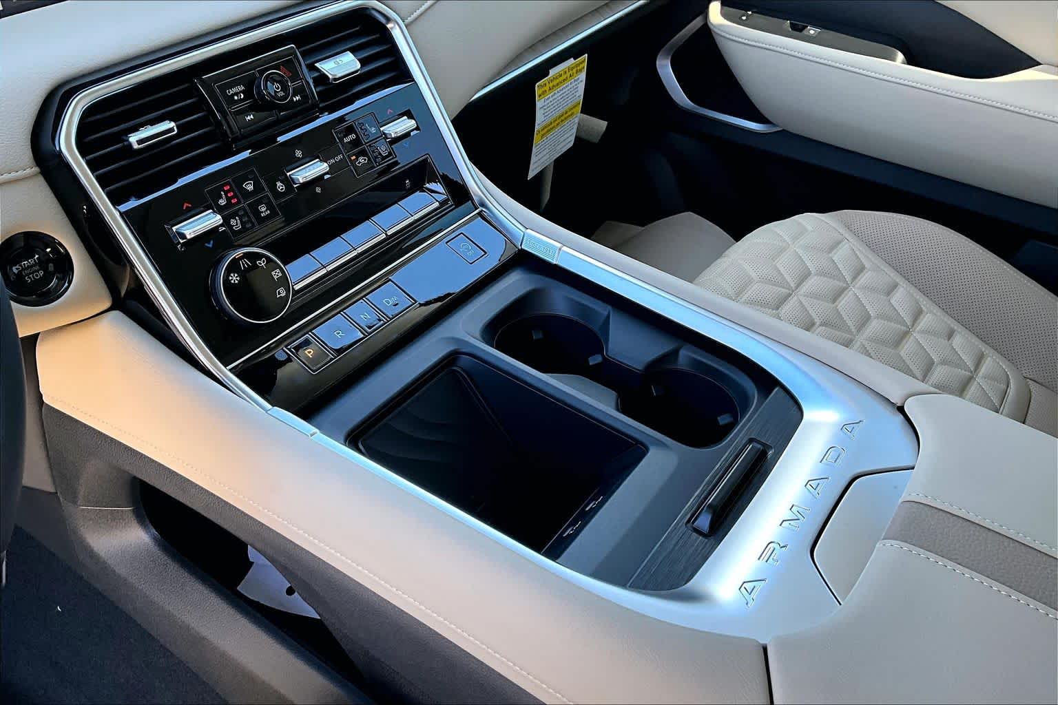 2026 Nissan Armada Platinum Aspen White Tricoat at Sterling McCall Nissan