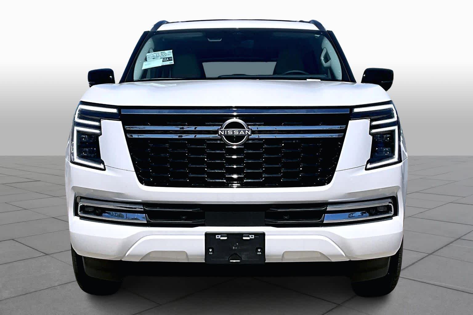 2026 Nissan Armada Platinum Aspen White Tricoat at Sterling McCall Nissan