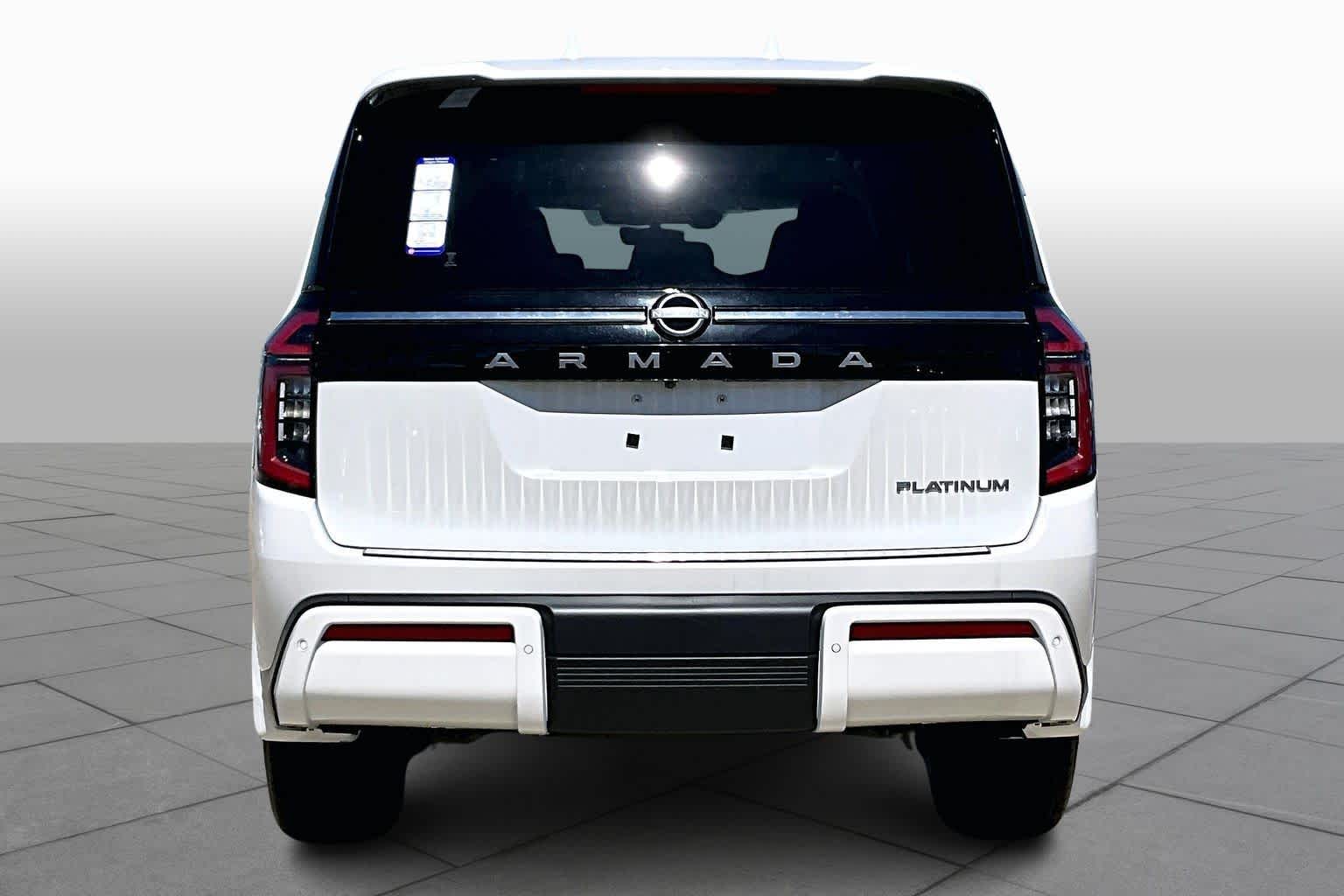 2026 Nissan Armada Platinum Aspen White Tricoat at Sterling McCall Nissan