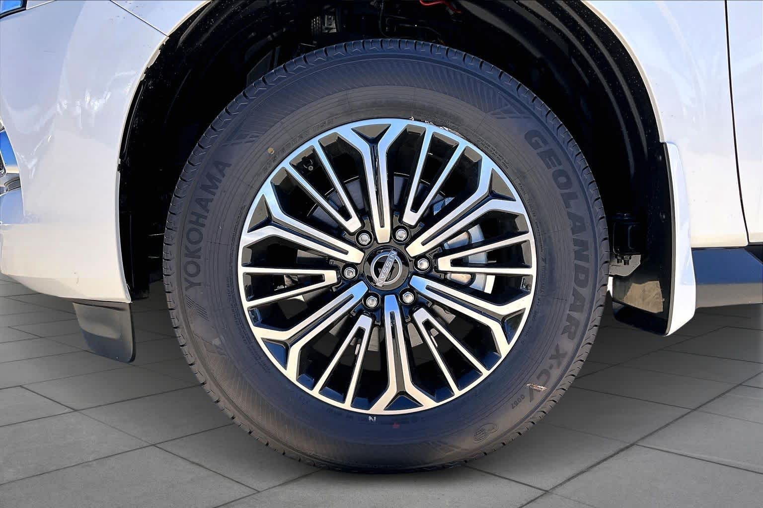 2026 Nissan Armada Platinum Aspen White Tricoat at Sterling McCall Nissan