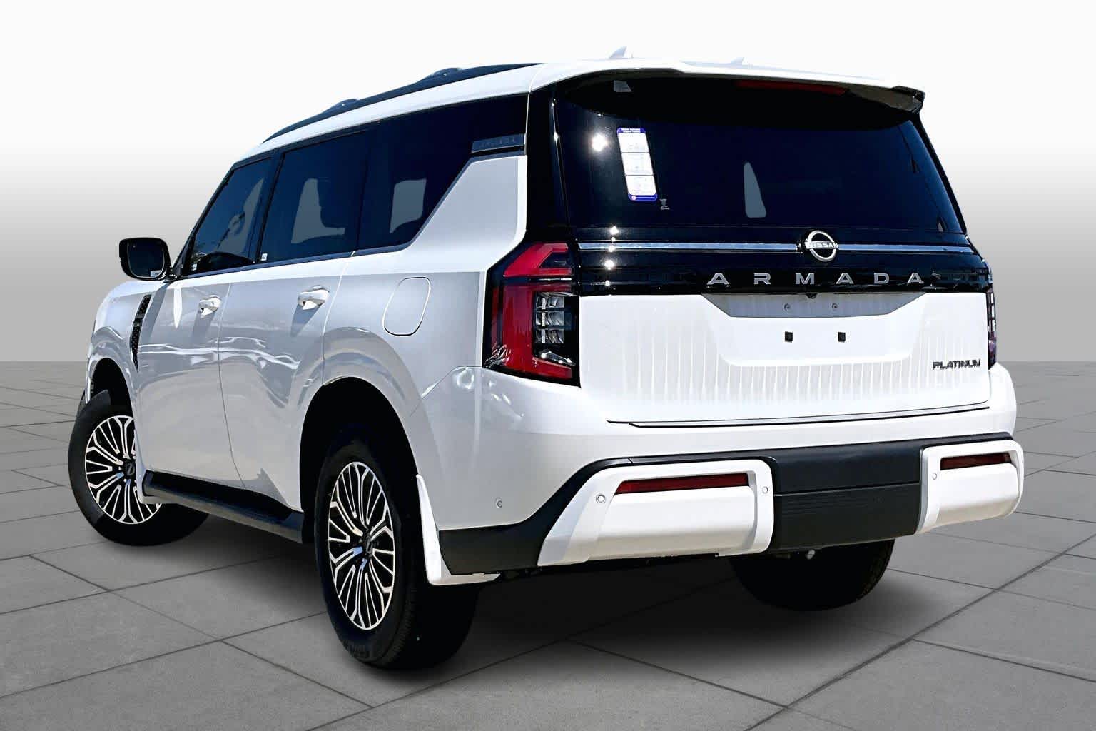 2026 Nissan Armada Platinum Aspen White Tricoat at Sterling McCall Nissan