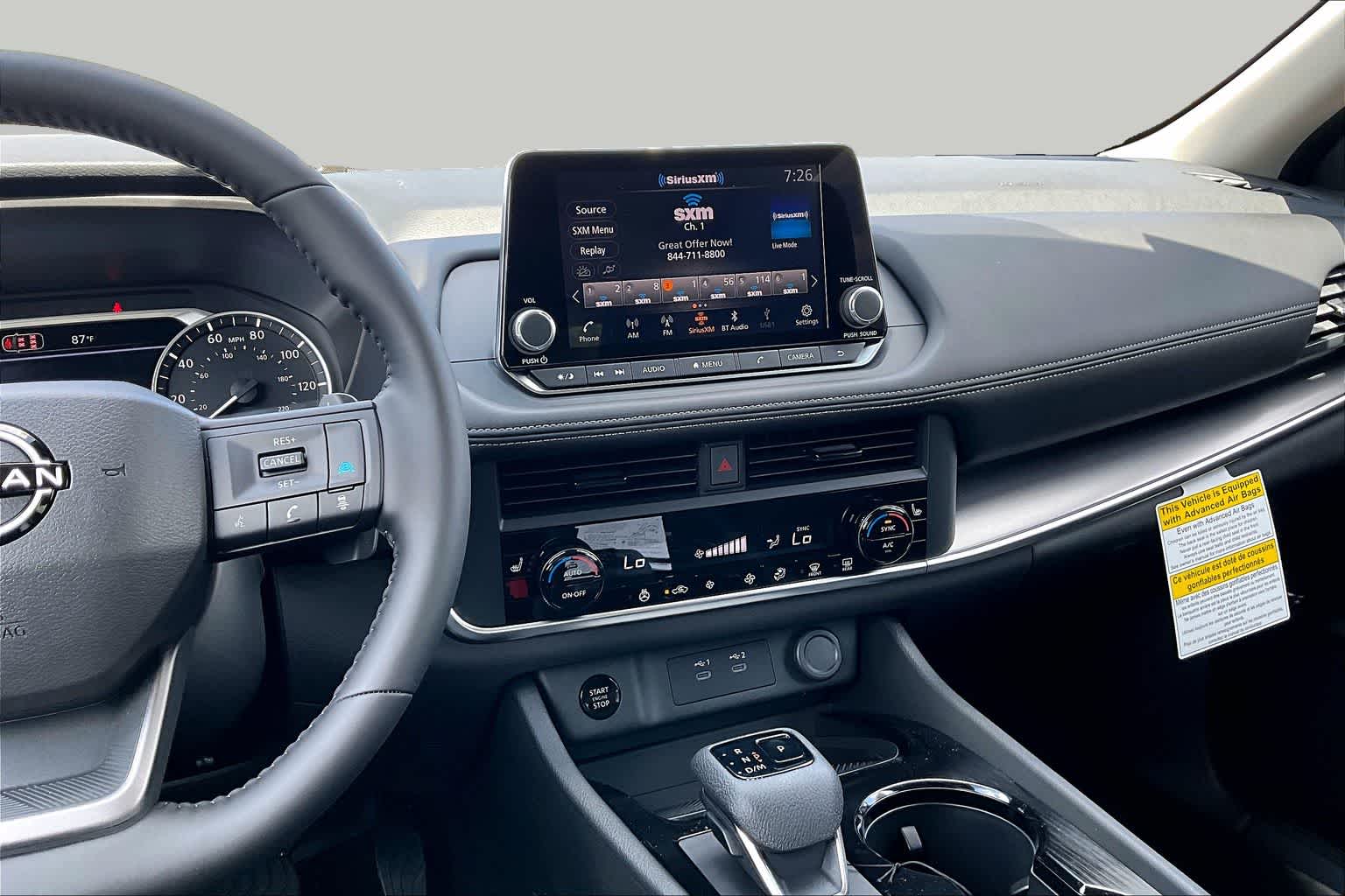 2026 Nissan Rogue Dark Armor Everest White Pearl Tricoat at Sterling McCall Nissan