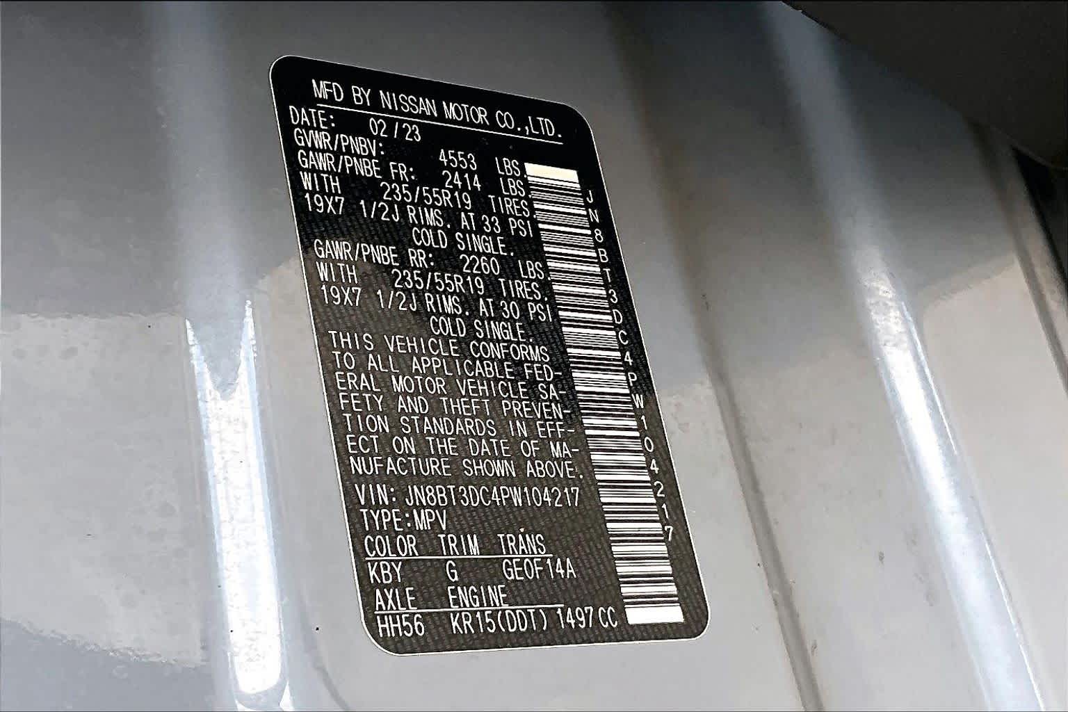 2023 Nissan Rogue Platinum Boulder Gray Pearl at Sterling McCall Nissan