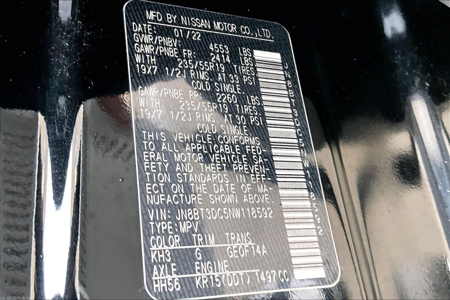 2022 Nissan Rogue Platinum Super Black at Tomball Ford