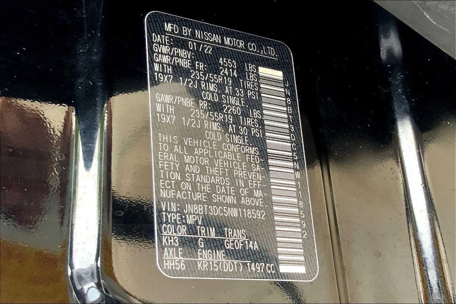 2022 Nissan Rogue Platinum Super Black at Tomball Ford