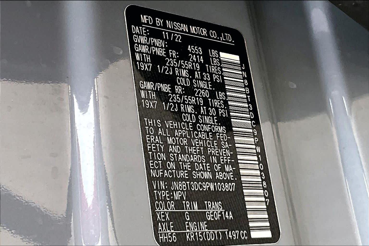 2023 Nissan Rogue Platinum Boulder Gray Pearl/Super Black at Honda of Clear Lake