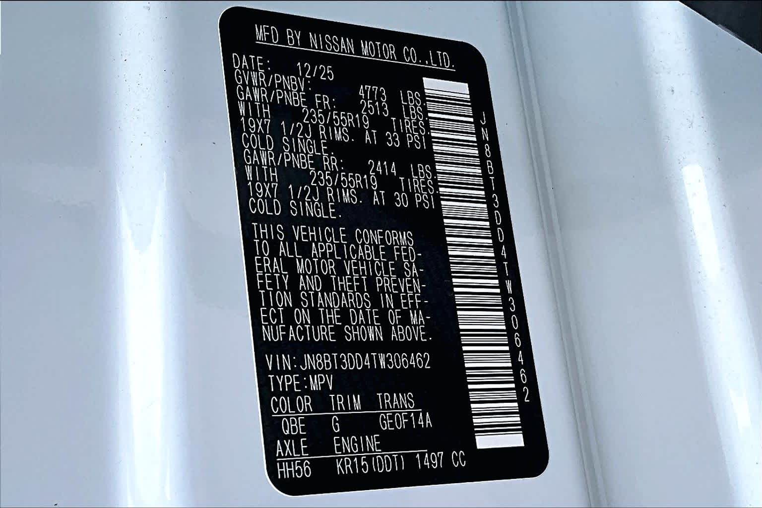 2026 Nissan Rogue Platinum Everest White Pearl Tricoat at AutoNation Chrysler Jeep Dodge Ram Spring
