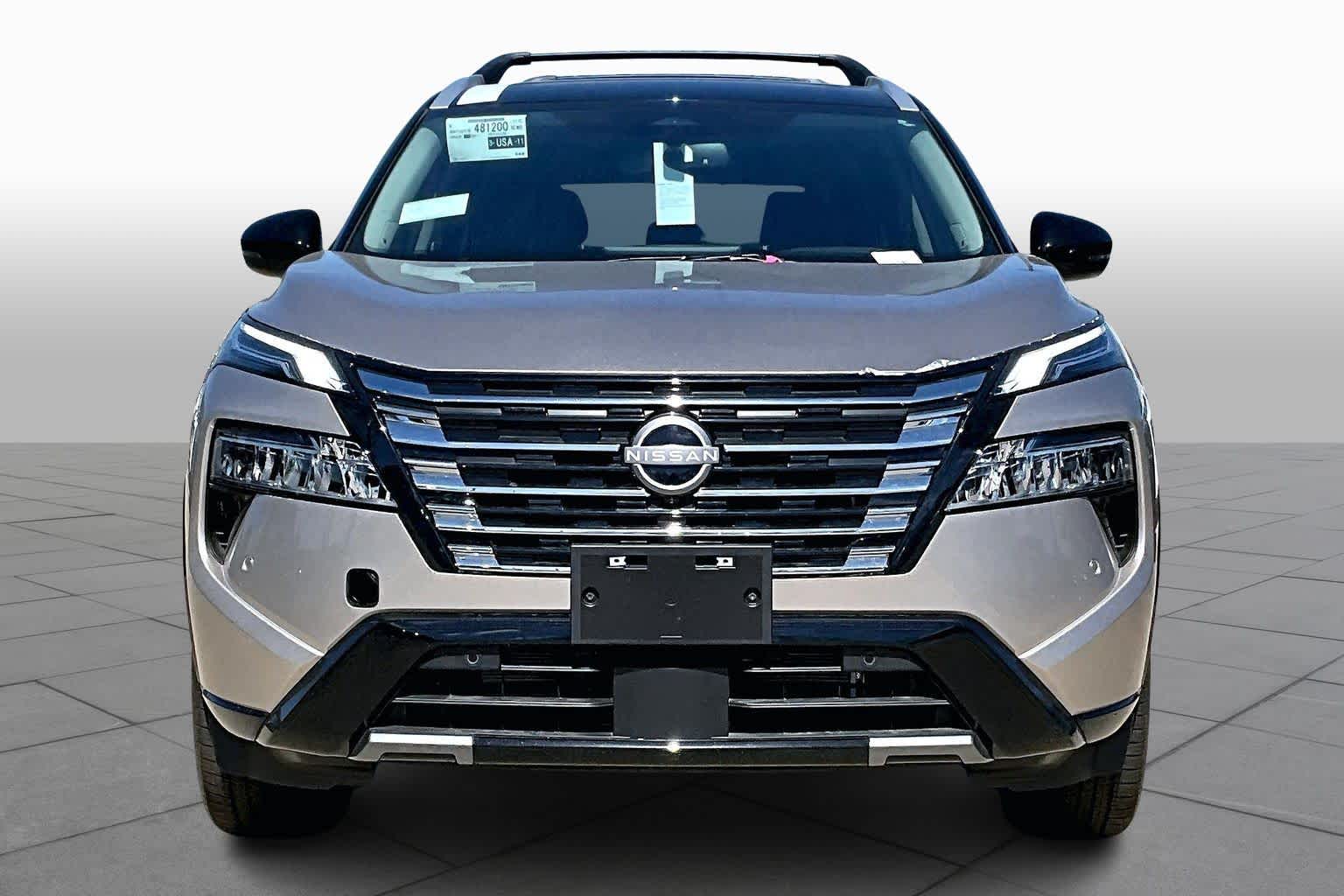 2026 Nissan Rogue Platinum Champagne Silver Metallic/Super Black at Sterling McCall Nissan