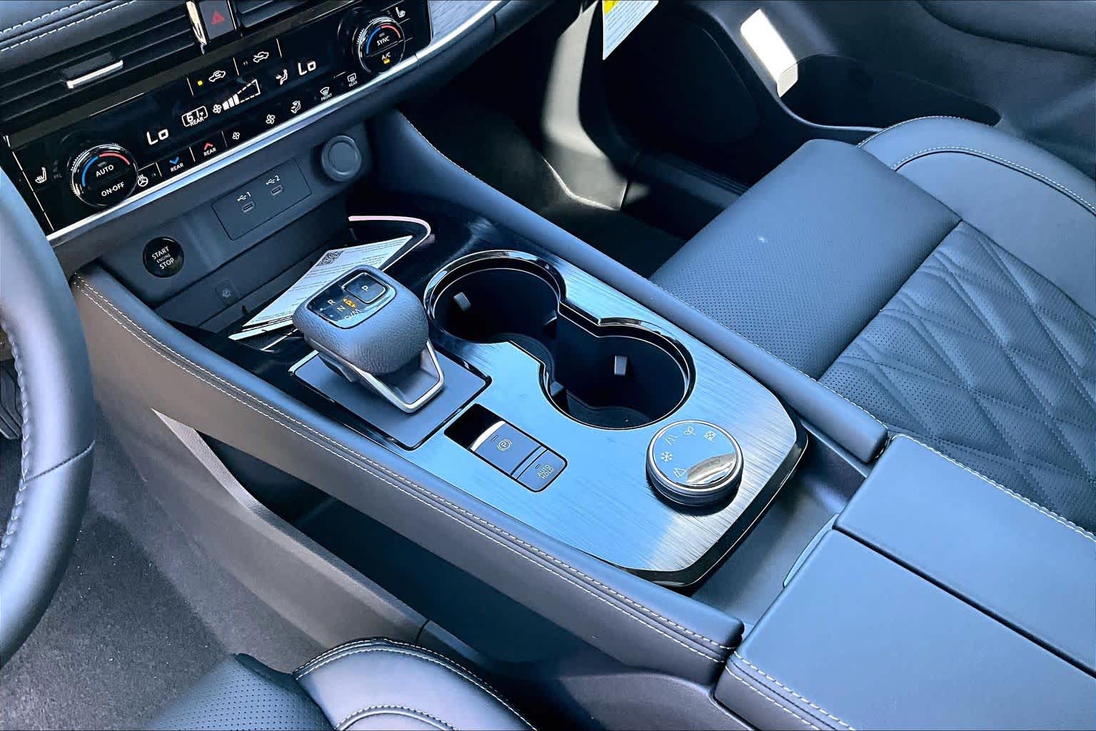 2026 Nissan Rogue Platinum Champagne Silver Metallic/Super Black at Sterling McCall Nissan