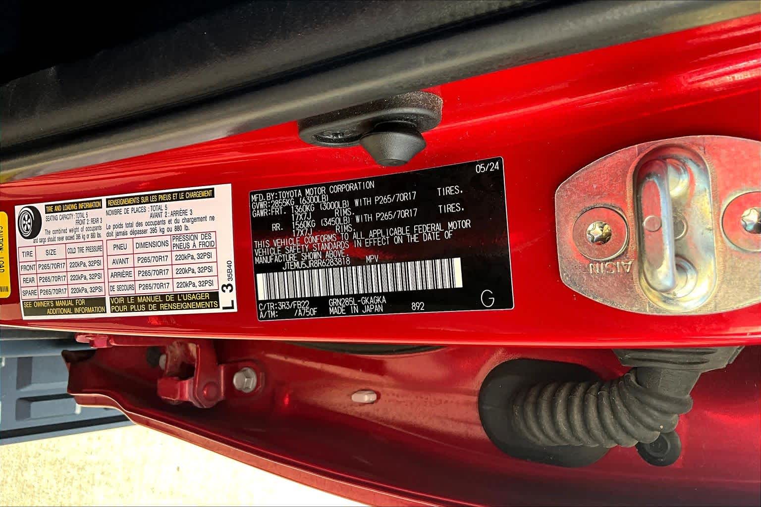 2024 Toyota 4Runner SR5 Barcelona Red Metallic at AutoNation Toyota Gulf Fwy