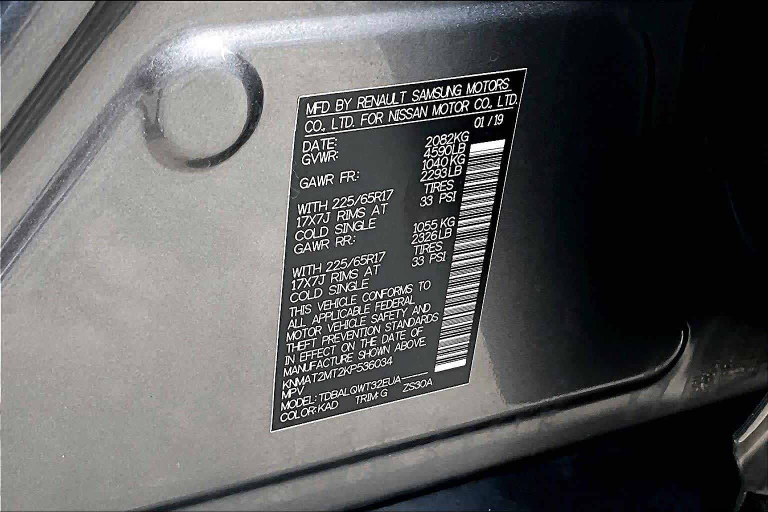 2019 Nissan Rogue SV Gun Metallic at Ron Craft Chevrolet Cadillac