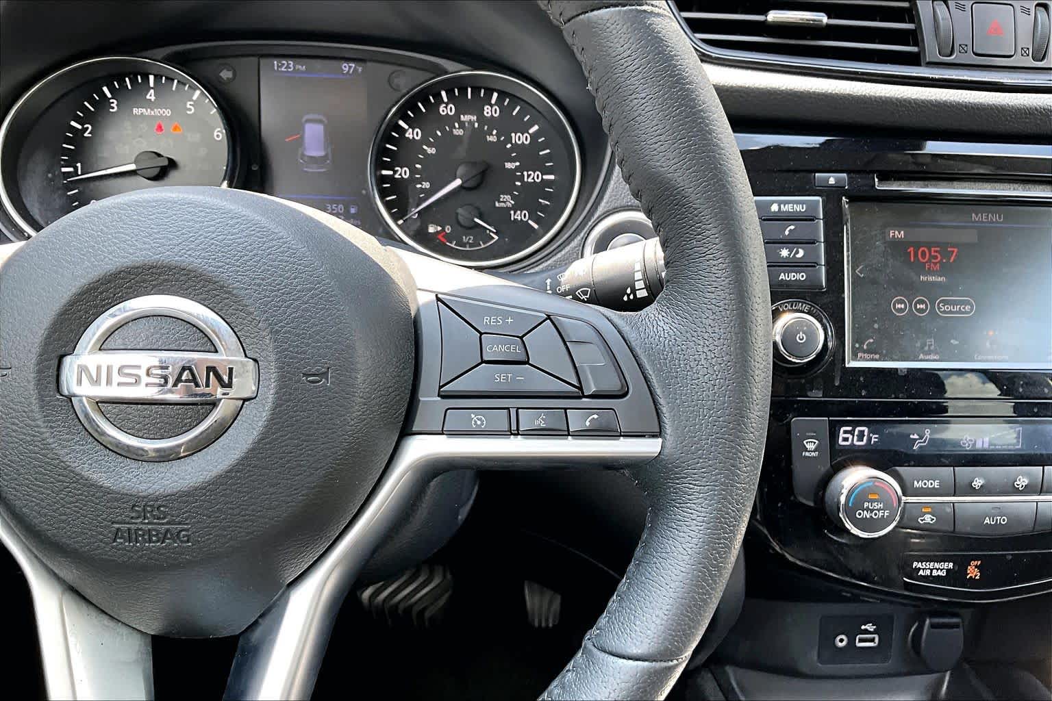 2019 Nissan Rogue SV Brilliant Silver Metallic at AutoNation Chrysler Jeep Dodge Ram Spring
