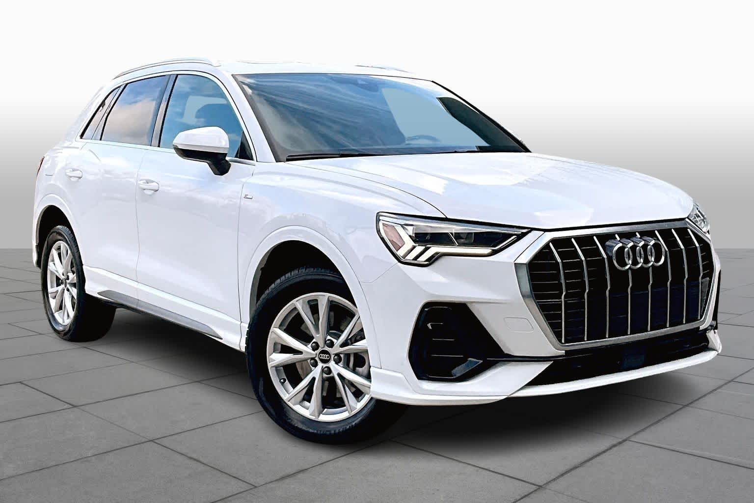 2024 Audi Q3 S line Premium Glacier White Metallic at AutoNation USA Houston