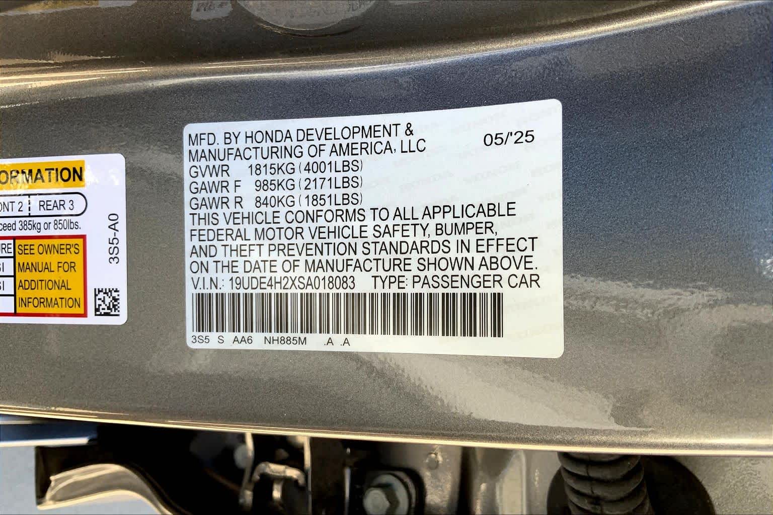 2025 Acura Integra  Liquid Carbon Metallic at Sterling McCall Acura